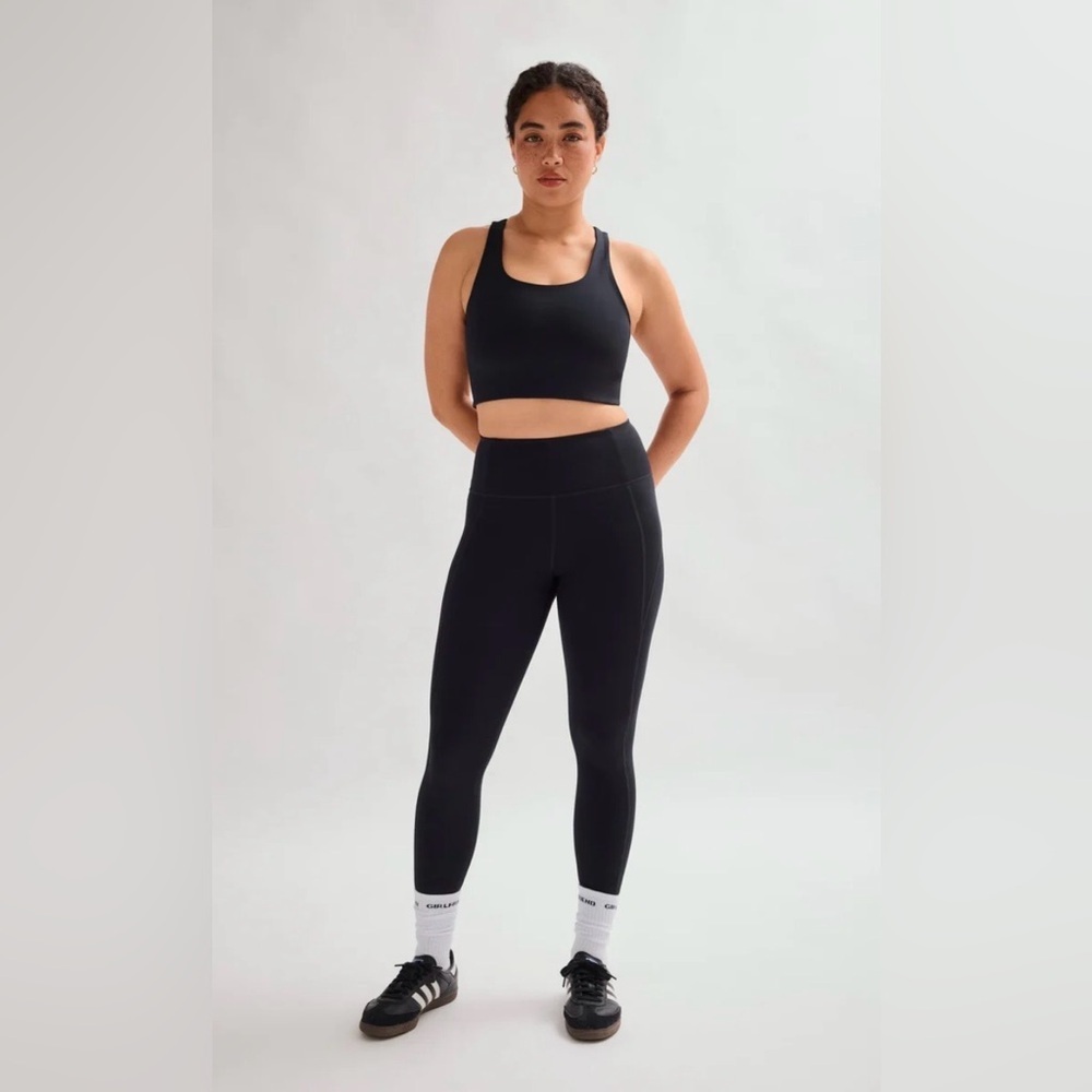 Girlfriend Collective Black Compression High-Rise Black Leggings Size Small NWOT